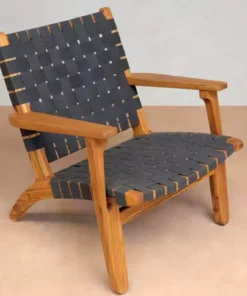 Masaya & Co. Outdoor Arm Chair - Charcoal Sunbrella