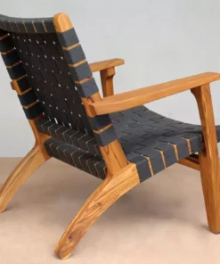 Masaya & Co. Outdoor Arm Chair - Charcoal Sunbrella