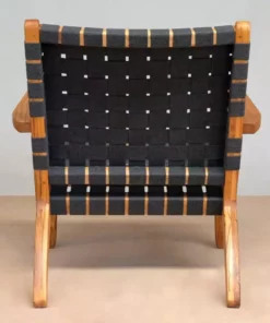 Masaya & Co. Outdoor Arm Chair - Charcoal Sunbrella