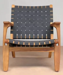 Masaya & Co. Outdoor Arm Chair - Charcoal Sunbrella