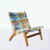 Masaya & Co. Furniture Masaya Manila Lounge Chair - Prisma Pattern