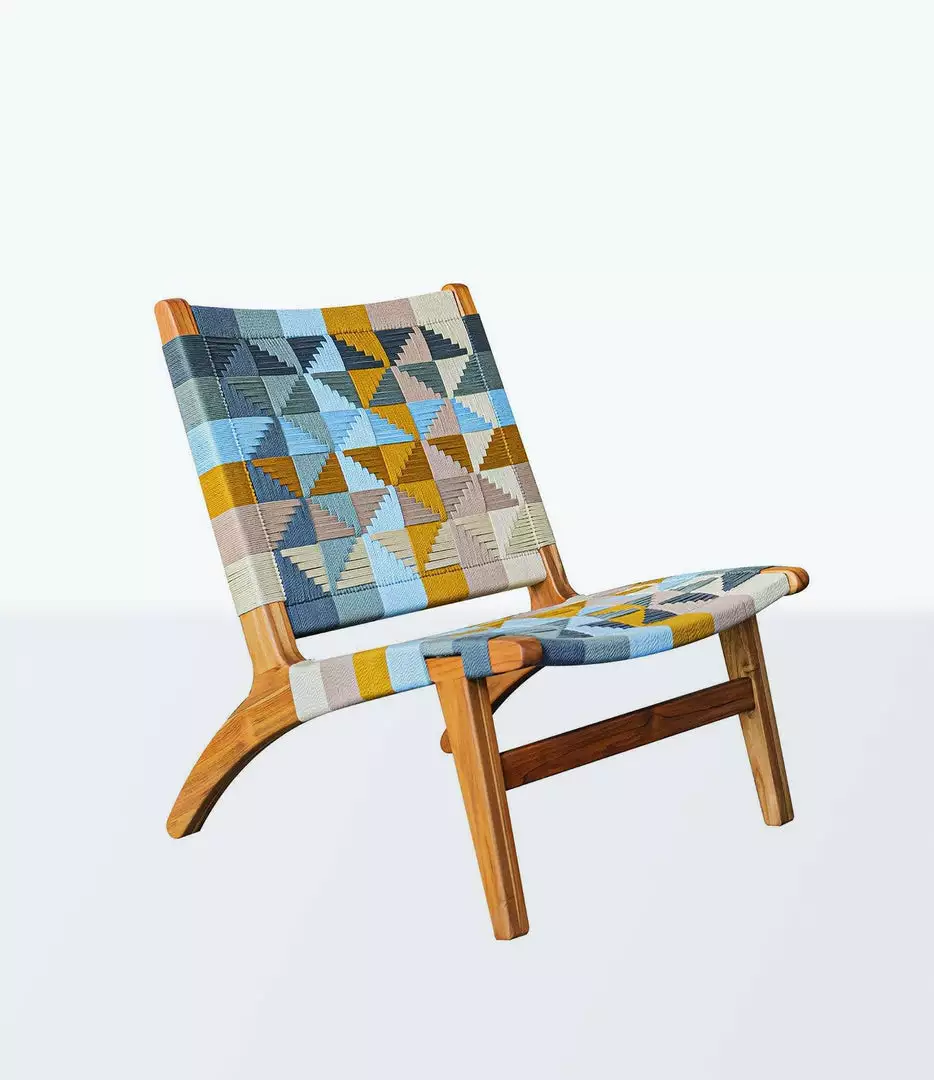 Masaya & Co. Furniture Masaya Manila Lounge Chair - Prisma Pattern 1 Masaya & Co. Furniture Masaya Manila Lounge Chair - Prisma Pattern