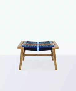 Masaya & Co. Masaya Manila Ottoman - Mot Mot Pattern