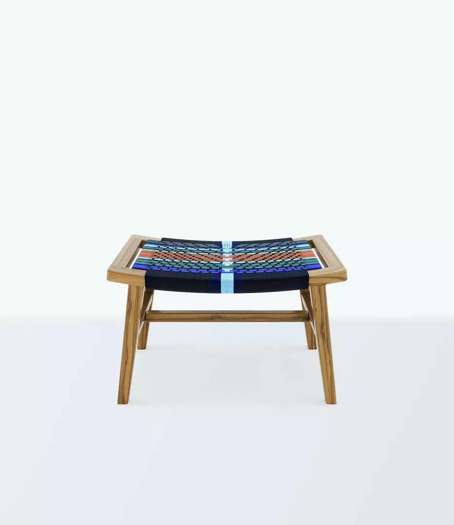 Masaya & Co. Masaya Manila Ottoman - Mot Mot Pattern 2 Masaya & Co. Masaya Manila Ottoman - Mot Mot Pattern