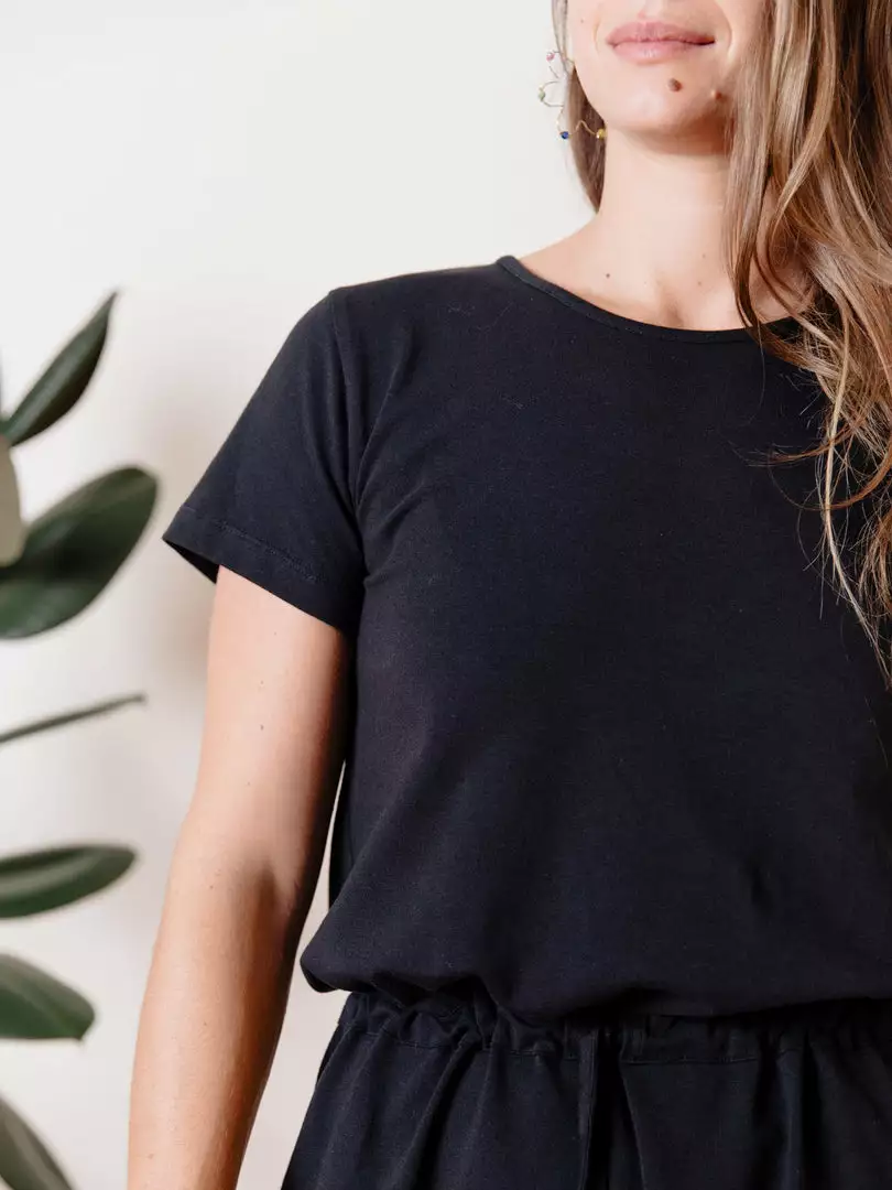 Mata Traders Abby Black Drawstring Dress 3 Mata Traders Abby Black Drawstring Dress