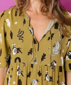 Mata Traders Adelaide Tiered Mini Dress Olive Curios 15 Mata Traders Adelaide Tiered Mini Dress Olive Curios