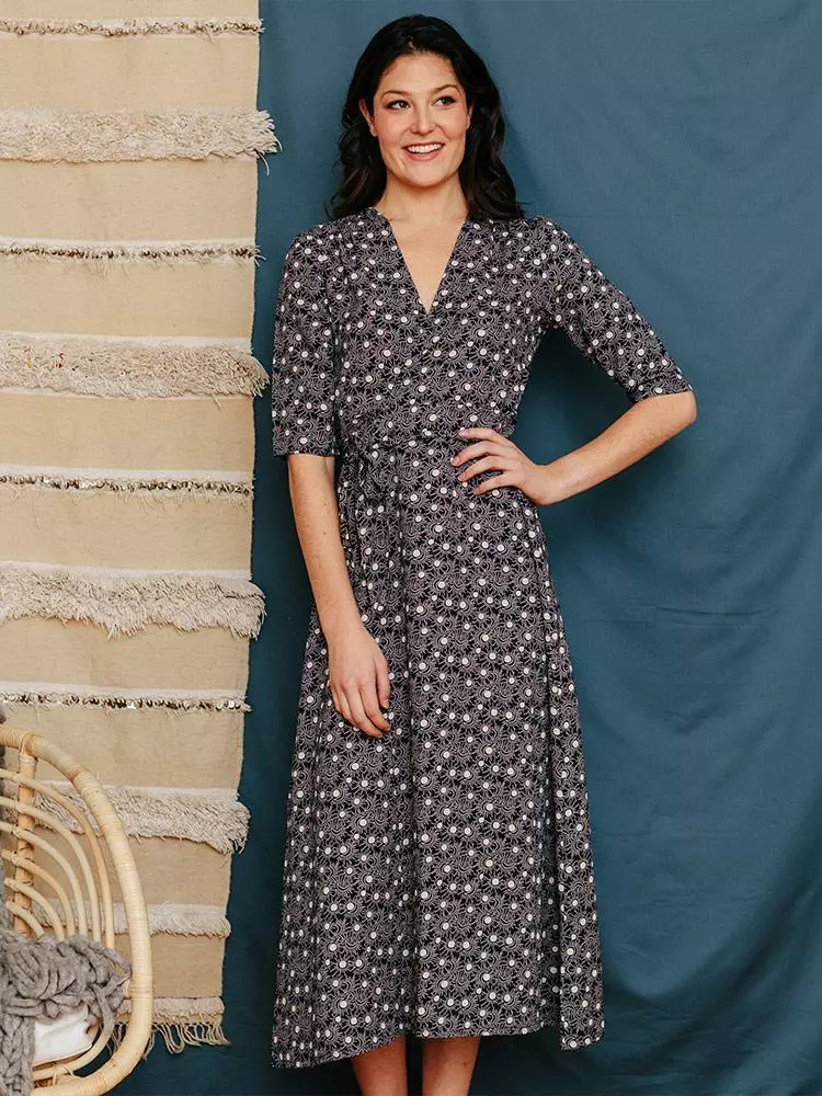 Mata Traders Aditi Moonrise Tencel Wrap Dress 4 Mata Traders Aditi Moonrise Tencel Wrap Dress