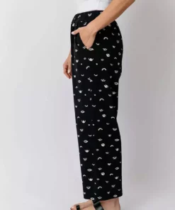 Mata Traders Clothing Fae Onyx Eyes Wide Leg Pant