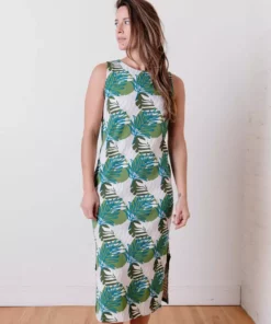 Mata Traders Best Sellers Julia Layered Palms Shift Dress