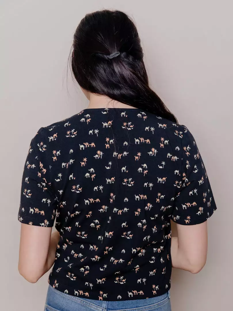 Mata Traders Marley Camels Boxy Wrap Top 3 Mata Traders Marley Camels Boxy Wrap Top