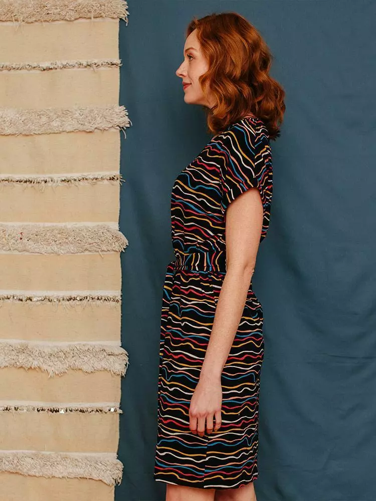 Mata Traders Best Sellers Montrose Wobbly Stripe Midi Dress 3 Mata Traders Best Sellers Montrose Wobbly Stripe Midi Dress