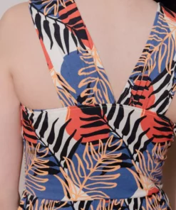 Mata Traders Fair Trade Opal Layered Palms Dress