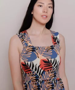 Mata Traders Fair Trade Opal Layered Palms Dress