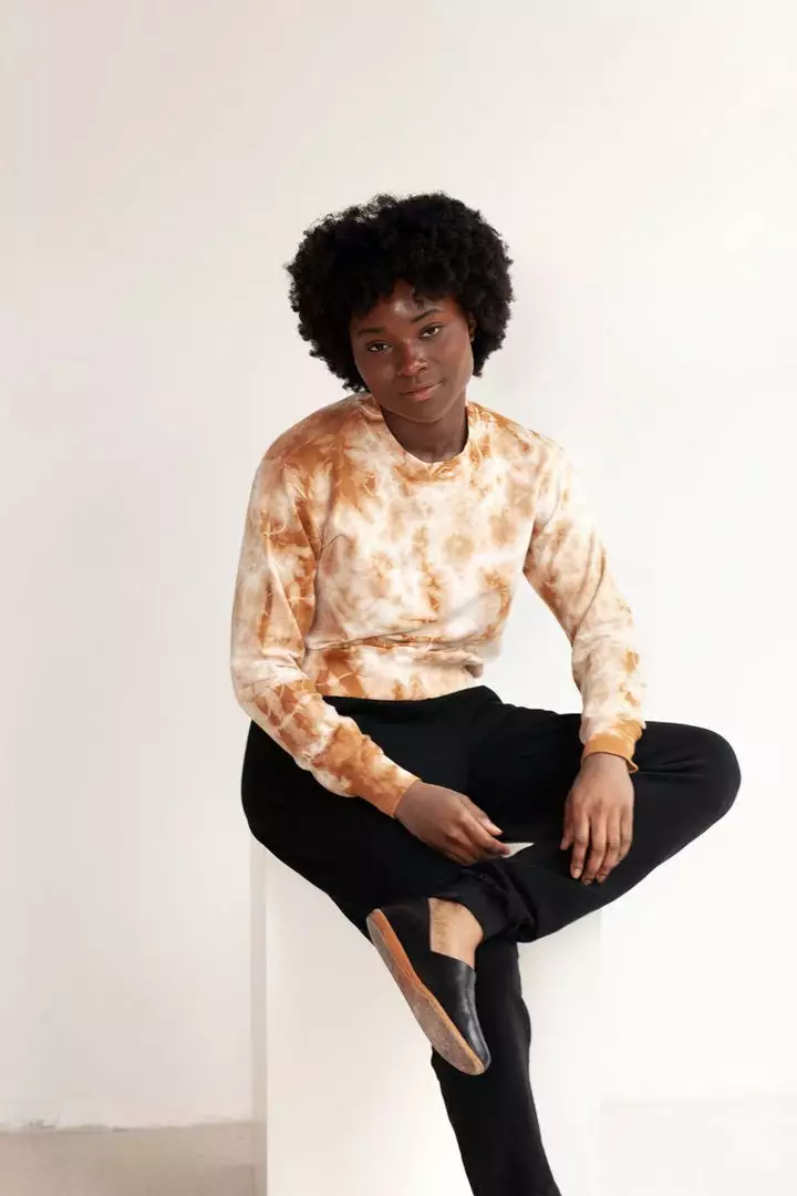 North Of West Sale Max Tie Dye Sweatshirt - Amber 2 North Of West Sale Max Tie Dye Sweatshirt - Amber