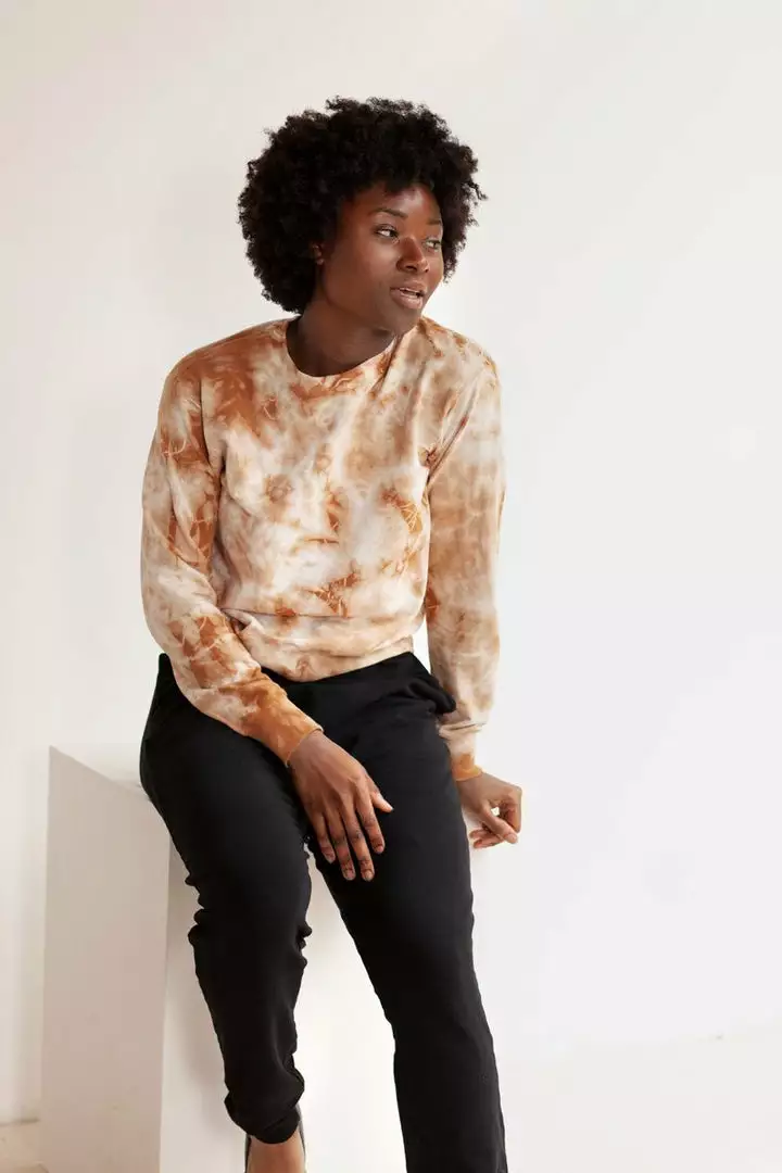 North Of West Sale Max Tie Dye Sweatshirt - Amber 4 North Of West Sale Max Tie Dye Sweatshirt - Amber
