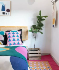 Leah Singh Home Goods Maya Throw Pillow Cover - Light Pink