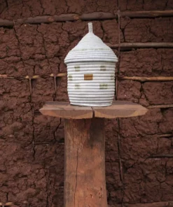 Mbare Ikiba Small Basket - Copper Squares 5 Mbare Ikiba Small Basket - Copper Squares