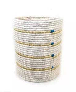 Mbare Ikiba Storage Basket - Blue Squares