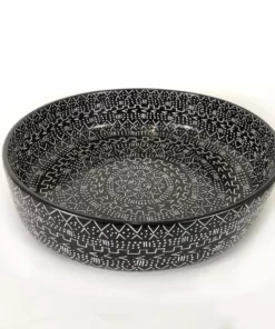 Mbare Large Black Mud Cloth Bowl Home Goods