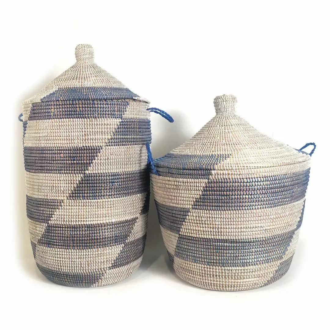 Mbare Low Patterned Hamper Basket Home Goods 7 Mbare Low Patterned Hamper Basket Home Goods