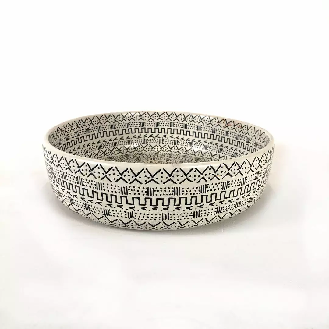 Mbare Medium Mud Cloth Bowl 1 Mbare Medium Mud Cloth Bowl