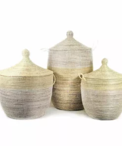 Mbare Medium Two-Tone Hamper Basket