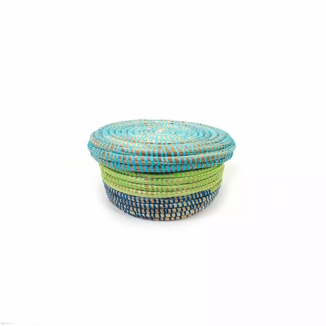 Mbare Modern Storage Basket Set - Coastal Blues Home Goods 4 Mbare Modern Storage Basket Set - Coastal Blues Home Goods