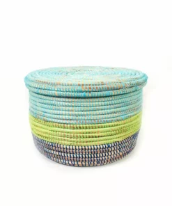 Mbare Modern Storage Basket Set - Coastal Blues Home Goods 11 Mbare Modern Storage Basket Set - Coastal Blues Home Goods
