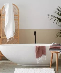 Coyuchi Best Sellers Mediterranean Towels - Rosehip / Shadow