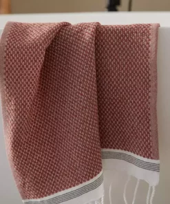 Coyuchi Best Sellers Mediterranean Towels - Rosehip / Shadow