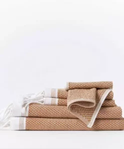 Coyuchi Mediterranean Towels - Rust