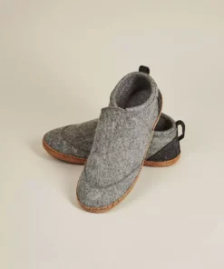 Kyrgies Men's Wool Tengries Slippers - Gray