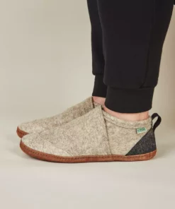 Kyrgies Men's Wool Tengries Slippers - Oatmeal Best Sellers