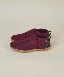 Kyrgies Men's Wool Tengries Slippers - Plum