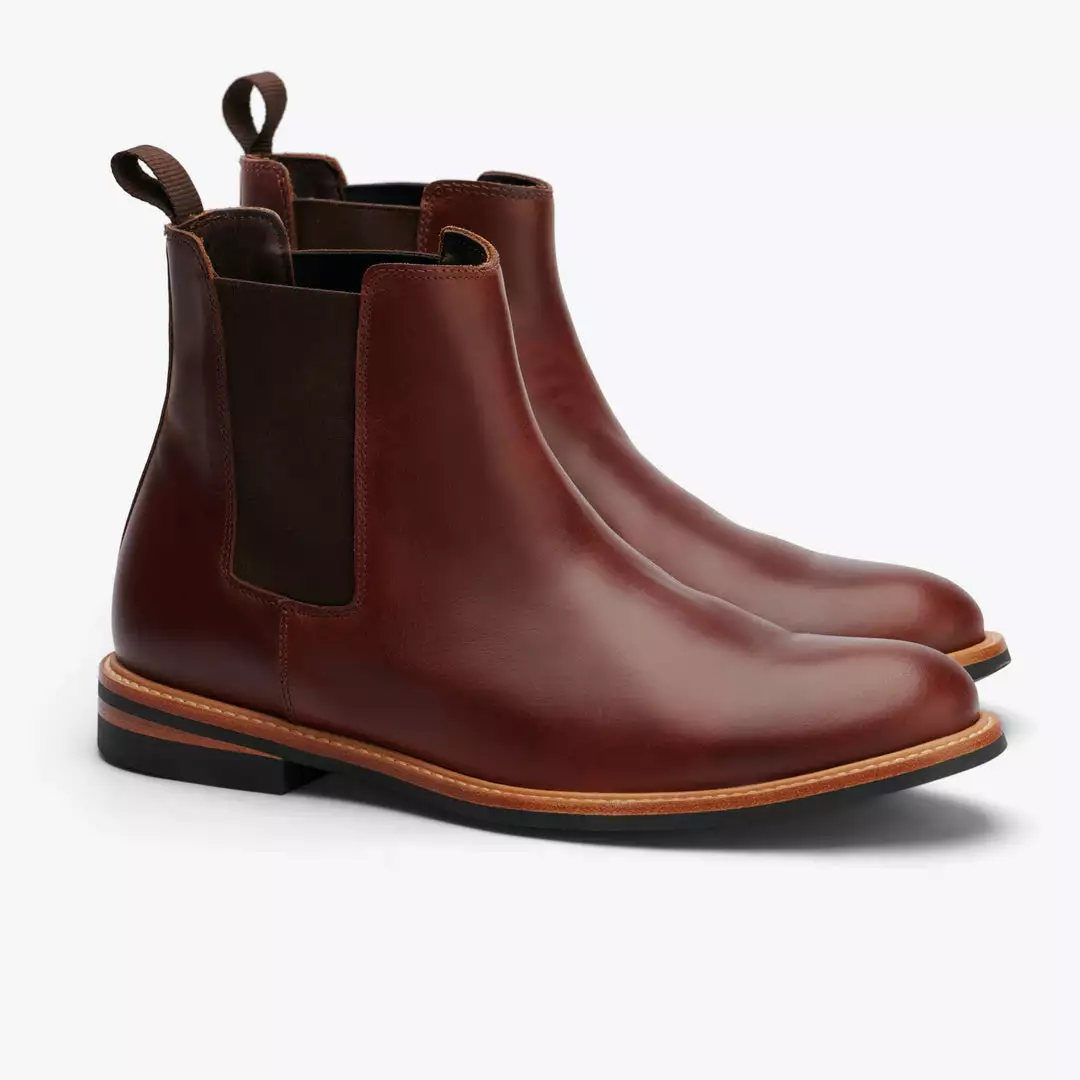 Nisolo Men's All-Weather Chelsea Boot - Brandy 1 Nisolo Men's All-Weather Chelsea Boot - Brandy