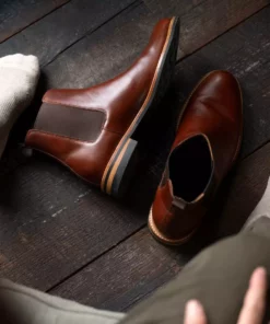 Nisolo Men's All-Weather Chelsea Boot - Brandy 13 Nisolo Men's All-Weather Chelsea Boot - Brandy