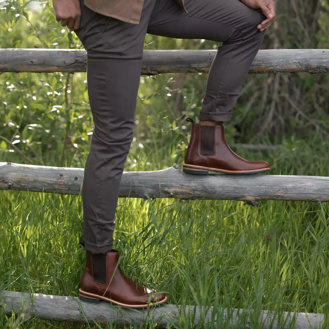 Nisolo Men's All-Weather Chelsea Boot - Brandy 5 Nisolo Men's All-Weather Chelsea Boot - Brandy