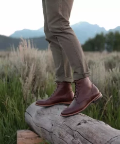 Nisolo Men's Andres All Weather Boot - Brandy