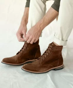 Nisolo Men's Andres All Weather Boot - Waxed Brown