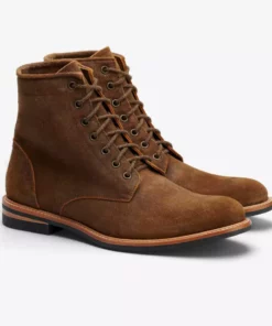 Nisolo Men's Andres All Weather Boot - Waxed Brown