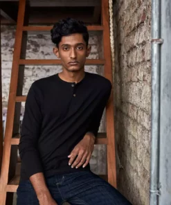 No Nasties Men's Bristol Henley Shirt