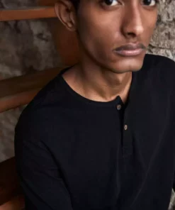 No Nasties Men's Bristol Henley Shirt