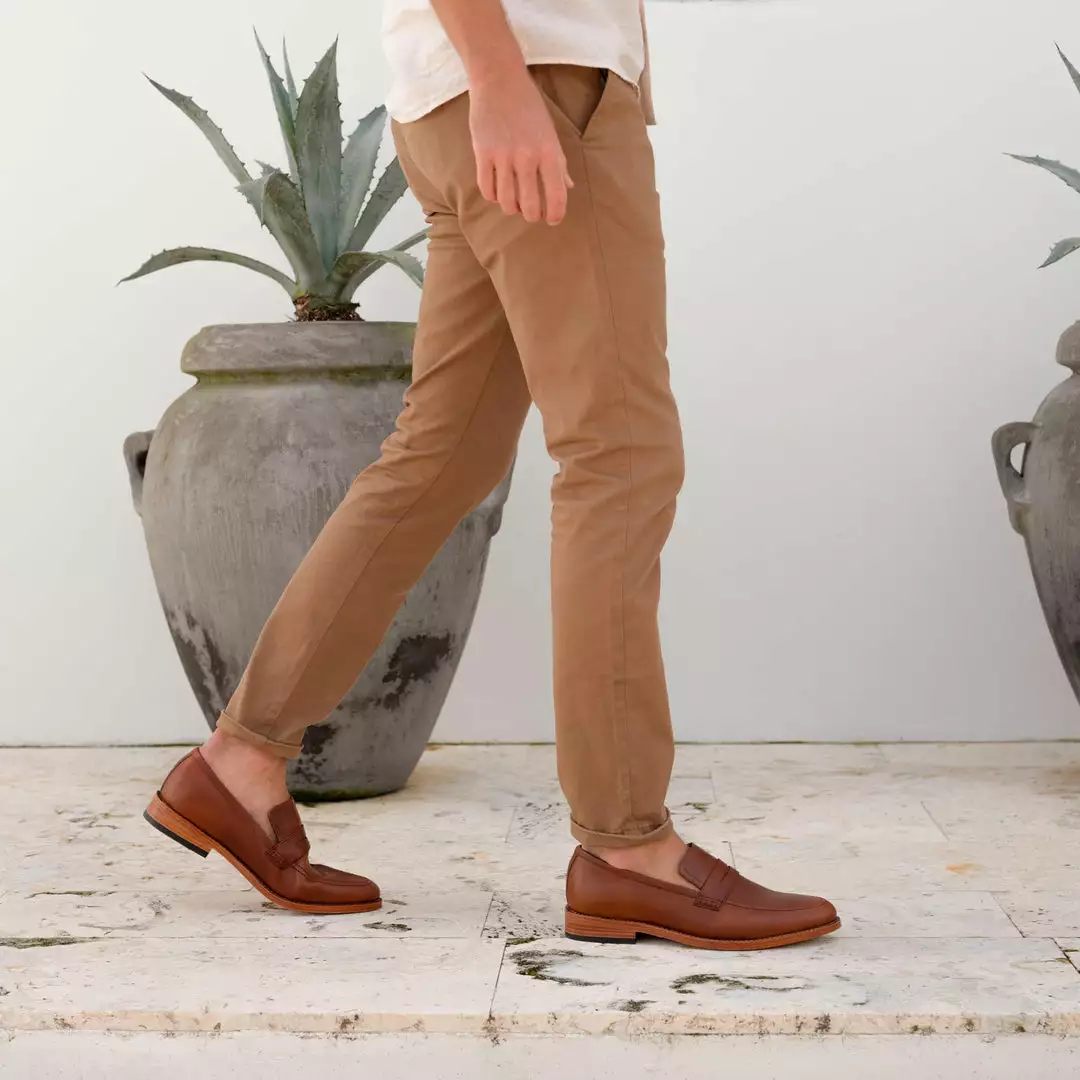 Nisolo Men's Chamberlain Penny Loafer - Brandy Best Sellers 2 Nisolo Men's Chamberlain Penny Loafer - Brandy Best Sellers