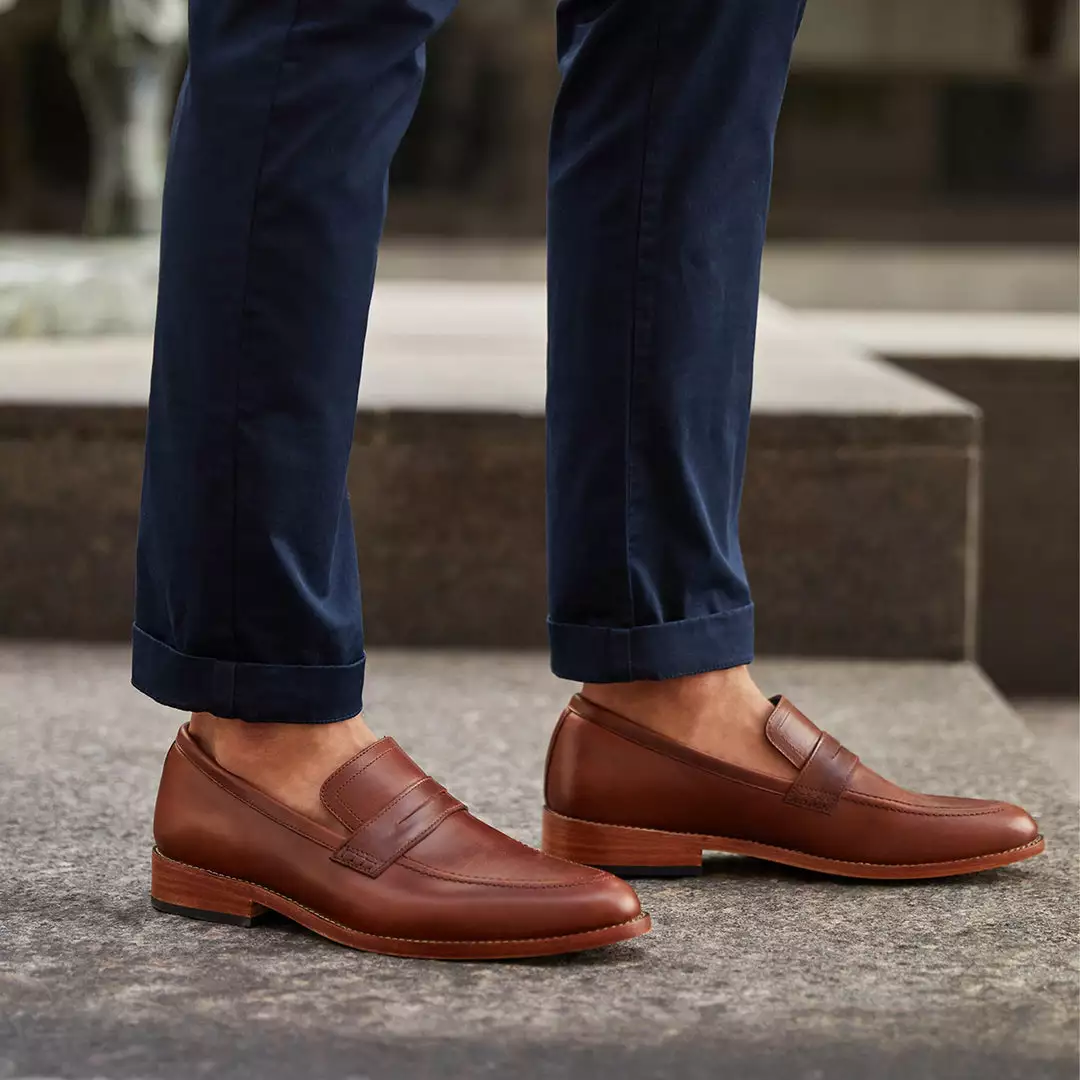 Nisolo Men's Chamberlain Penny Loafer - Brandy Best Sellers 3 Nisolo Men's Chamberlain Penny Loafer - Brandy Best Sellers