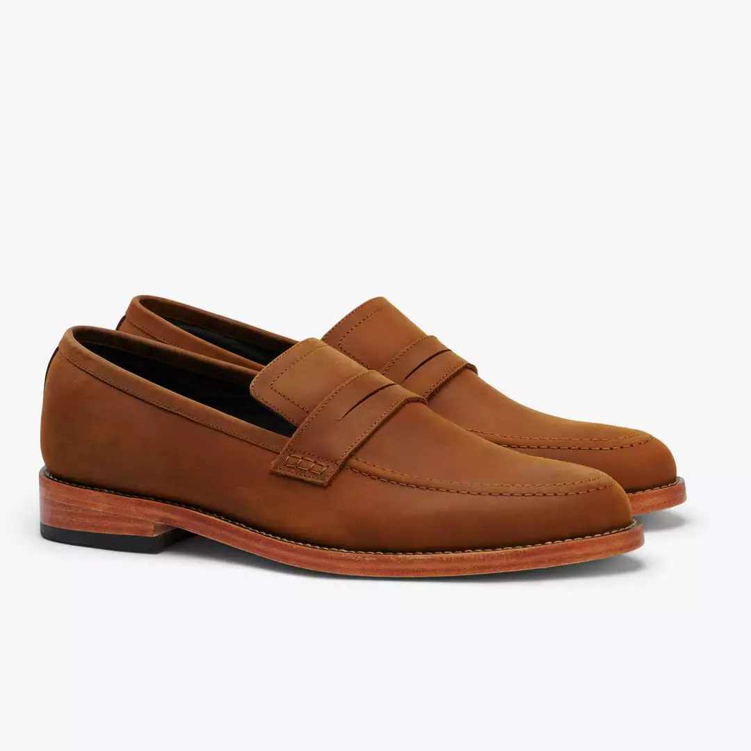 Nisolo Men's Chamberlain Penny Loafer - Oak 1 Nisolo Men's Chamberlain Penny Loafer - Oak