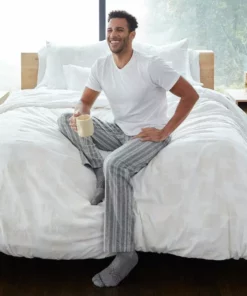 Coyuchi Men's Cloud Brushed Flannel Pajama Pant