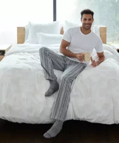 Coyuchi Men's Cloud Brushed Flannel Pajama Pant