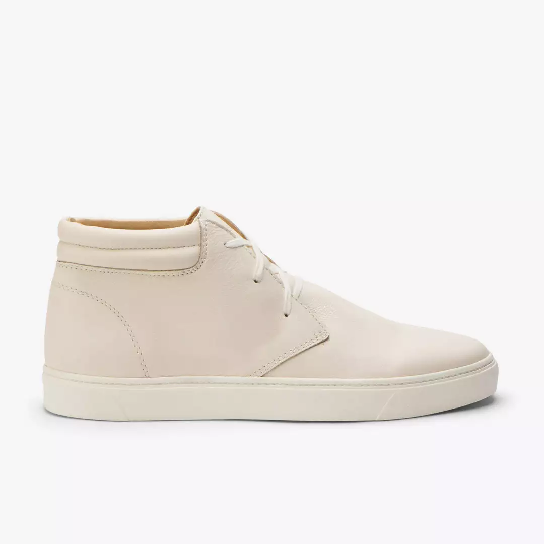 Nisolo Men's Cortez Mid Top Sneaker - Bone 7 Nisolo Men's Cortez Mid Top Sneaker - Bone