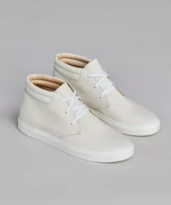 Nisolo Men's Cortez Mid Top Sneaker - Bone 19 Nisolo Men's Cortez Mid Top Sneaker - Bone