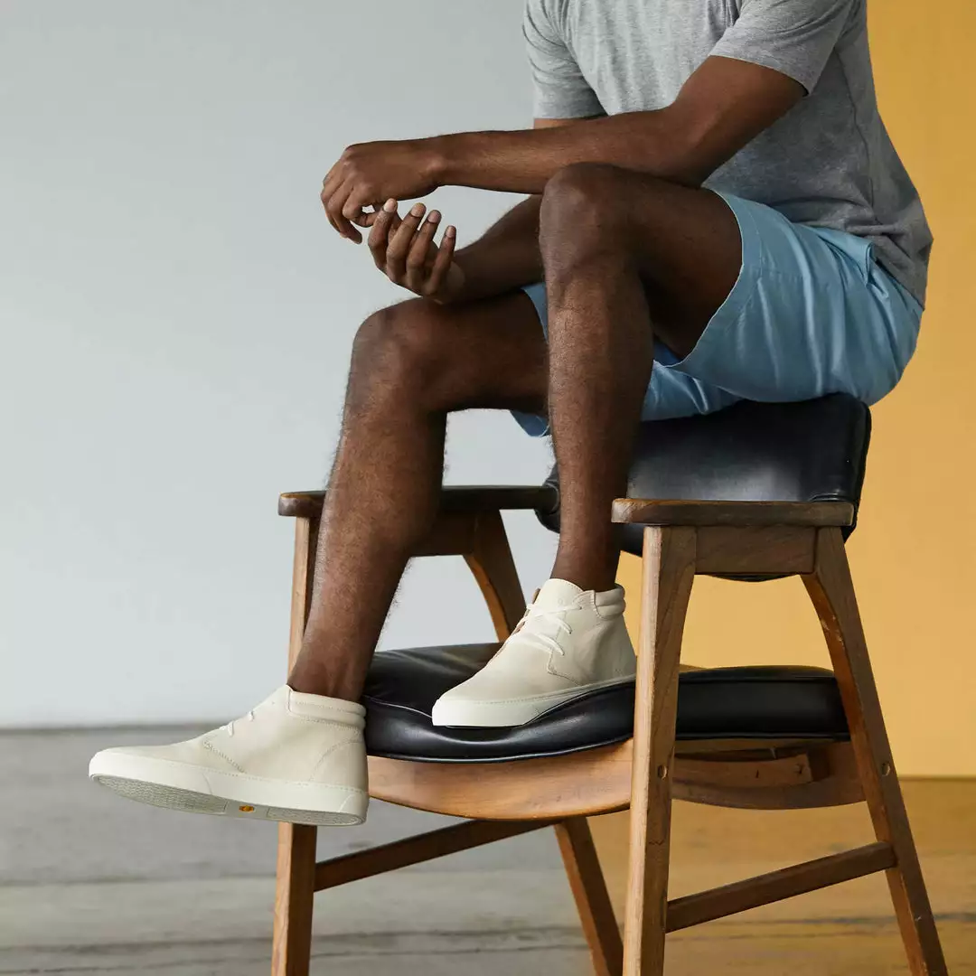 Nisolo Men's Cortez Mid Top Sneaker - Bone 4 Nisolo Men's Cortez Mid Top Sneaker - Bone